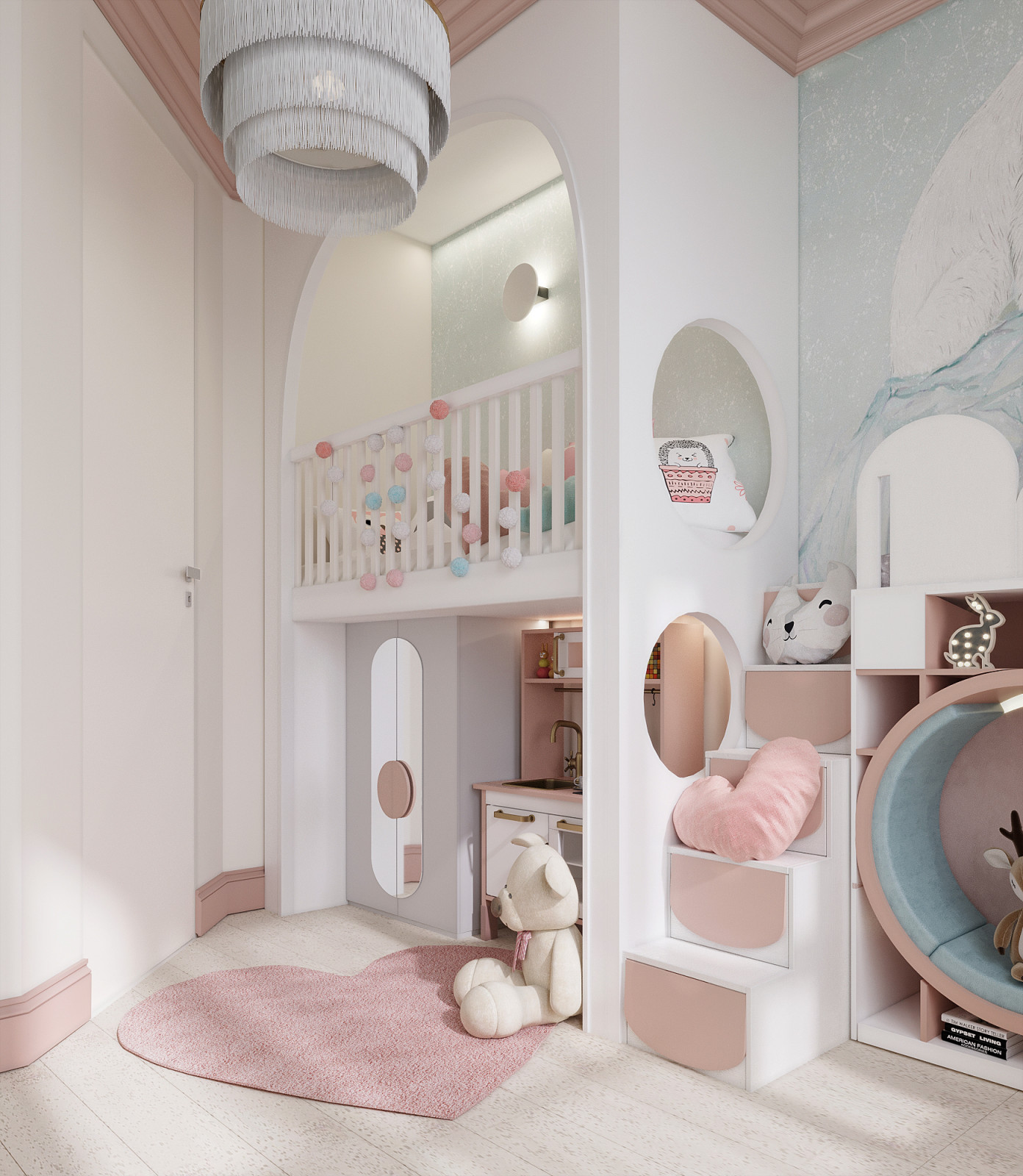 Cute bedroom for a girl