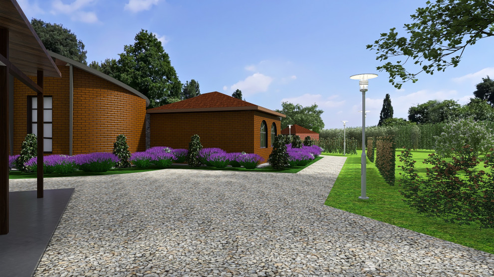 Задний двор со стороны гаража