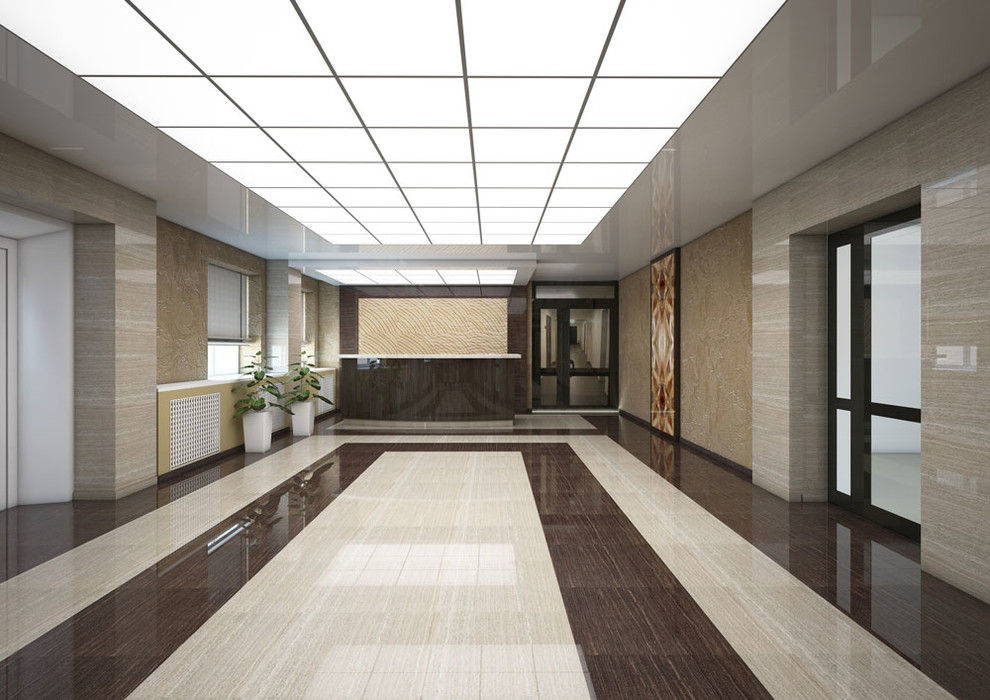 Обложка проекта: Дизайн холла ГБУ Самарской ОВЛ 75 кв.м