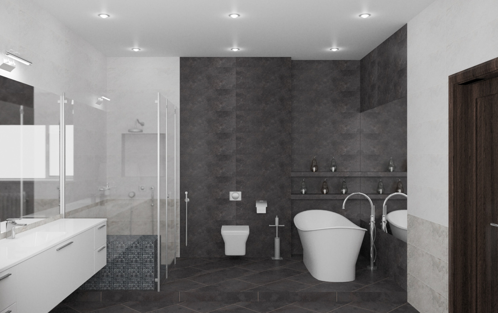 Концептуальный проект интерьеров коттеджа 480 кв. метров