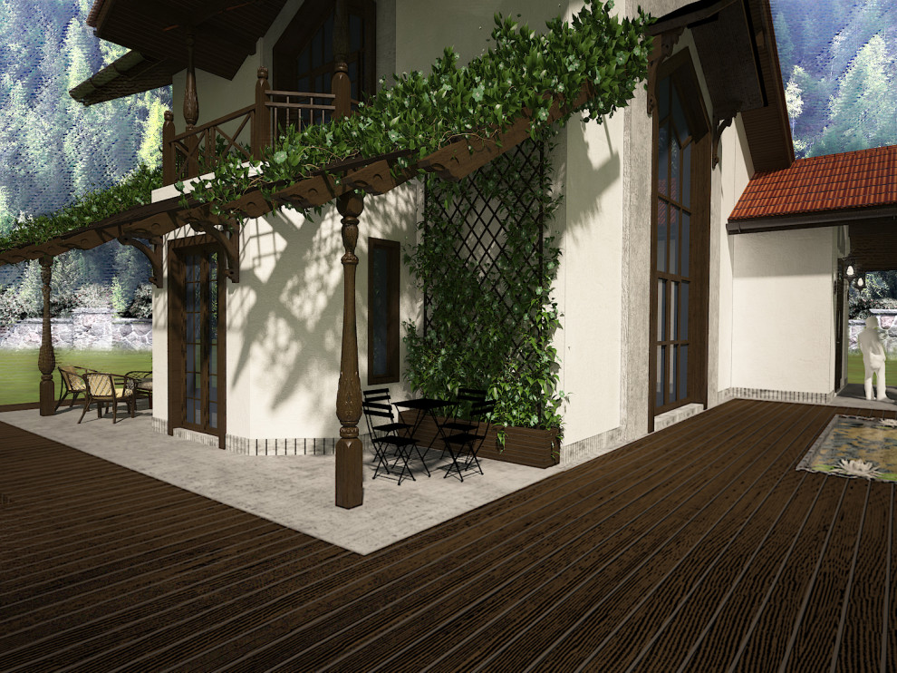 Загородный жилой дом( 2 этажа, S=200 м.кв )