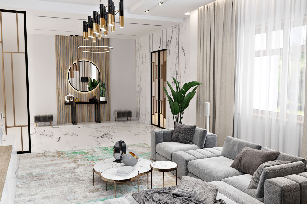 Обложка проекта: Дом на Рублево-Успенском шоссе, 500 кв.м