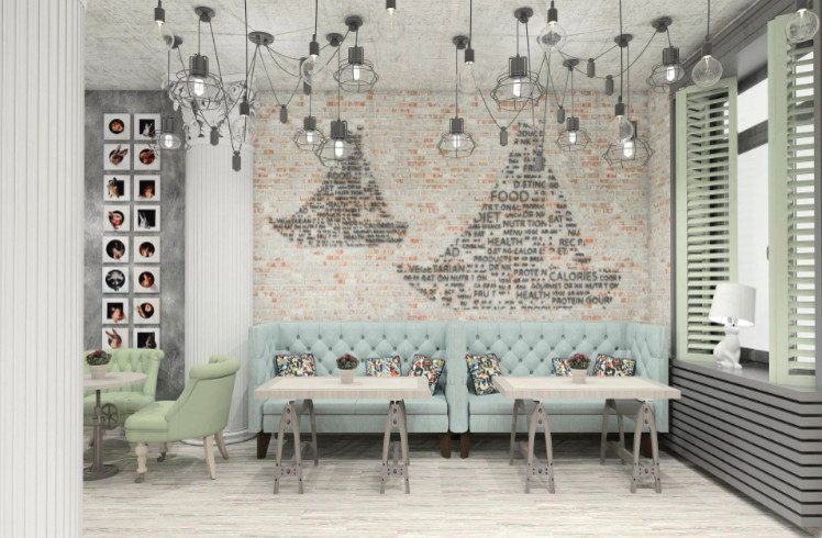 Дизайн-проект кафе La Marceille