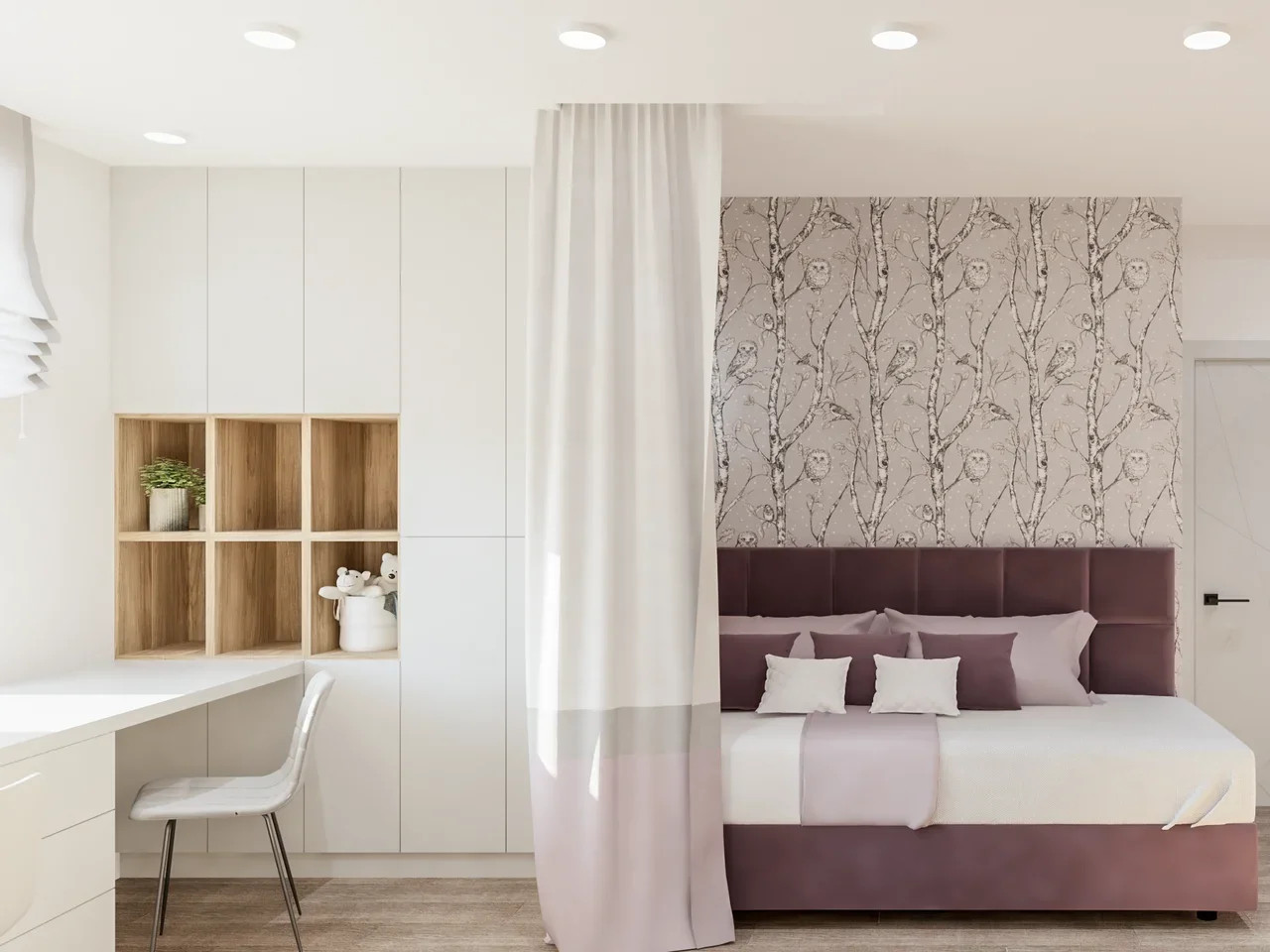 Вариант интерьера в светлых оттенках