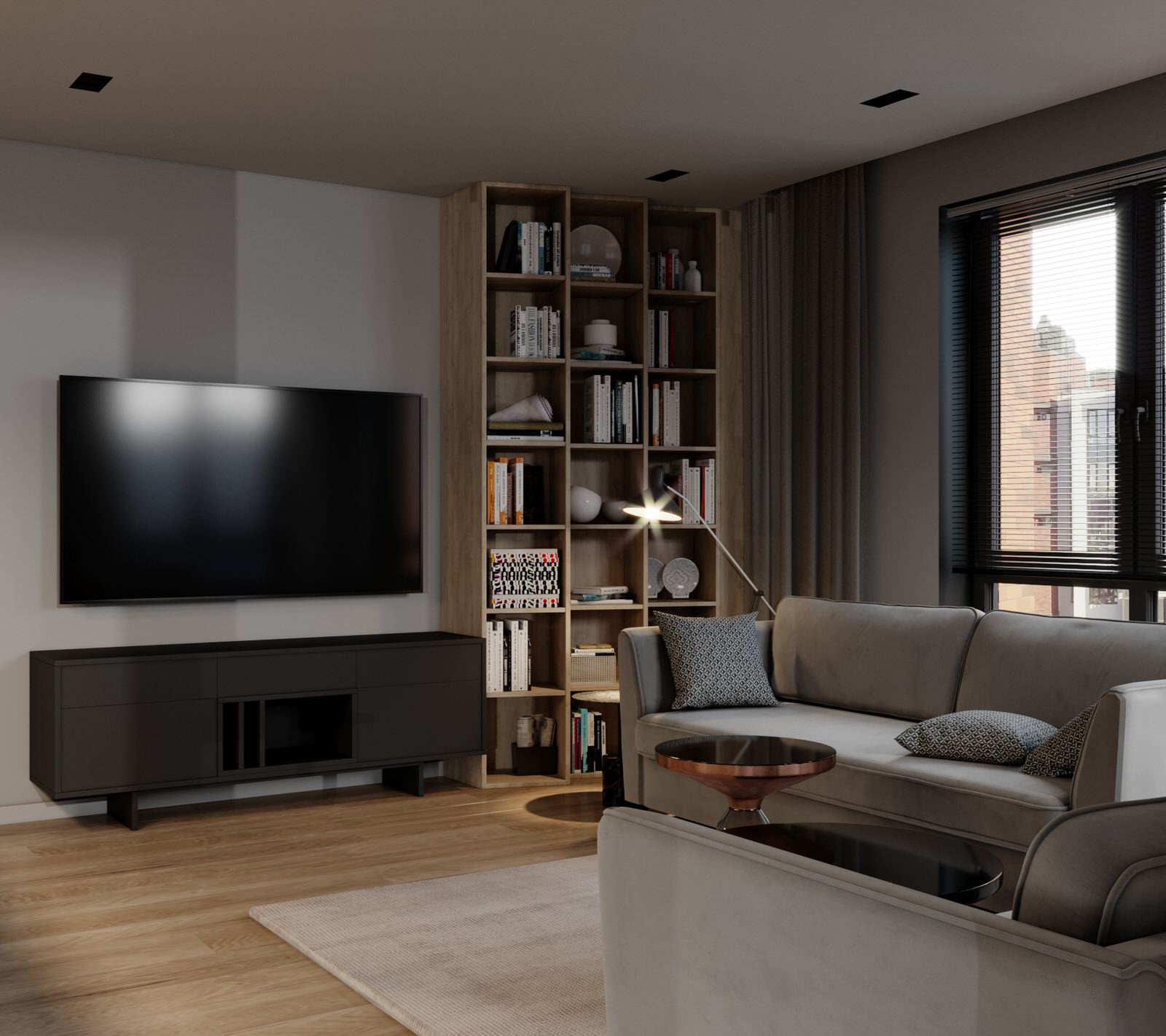 Оформление ТВ-зоны в квартире