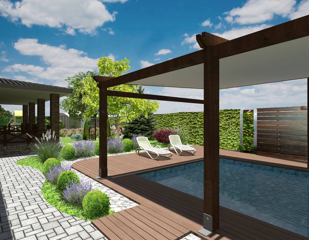 Ландшафтный дизайн участка в Белореченском районе