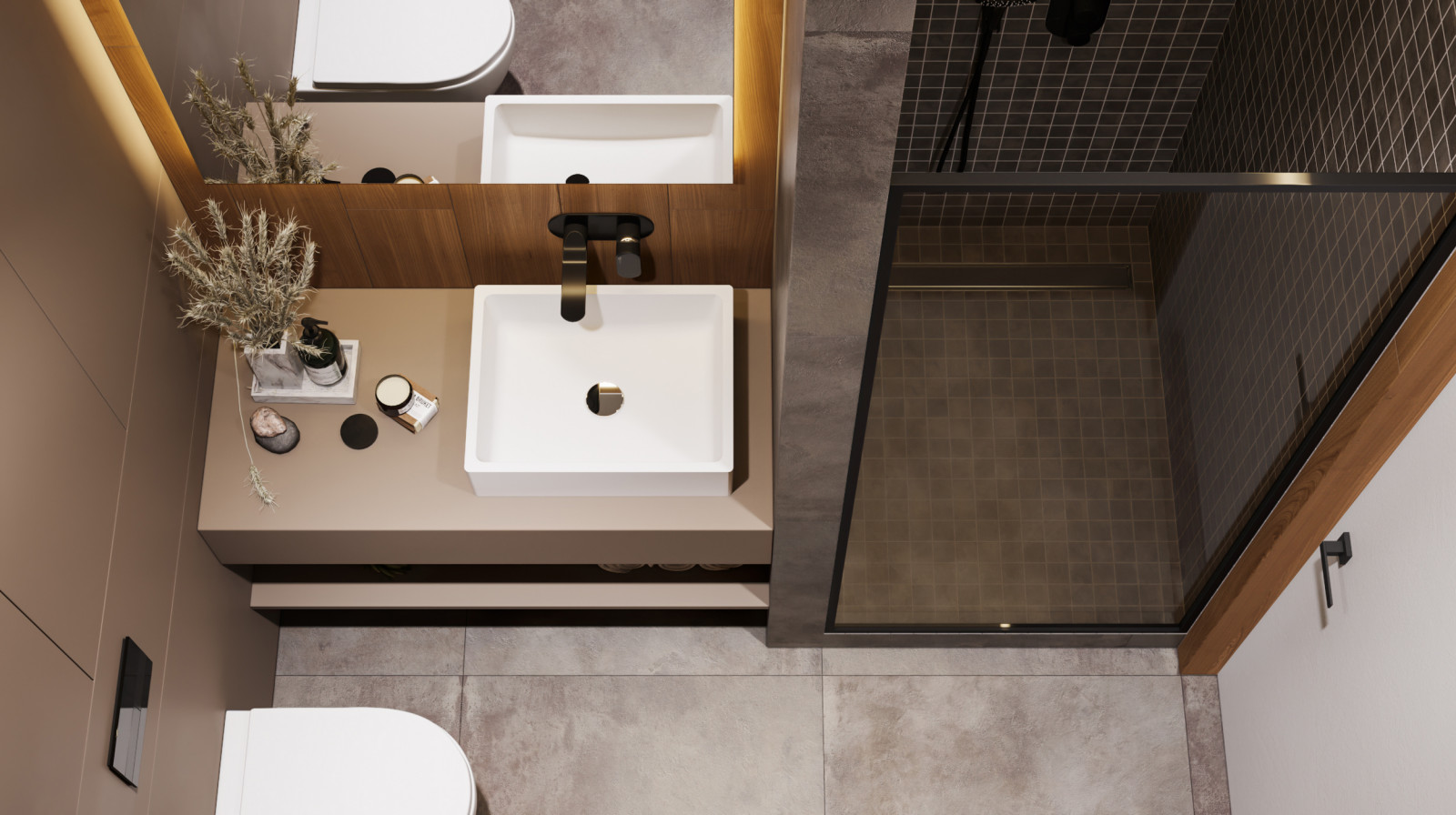 Шоколадно-кофейная квартира для семьи с ребенком в ЖК 1147