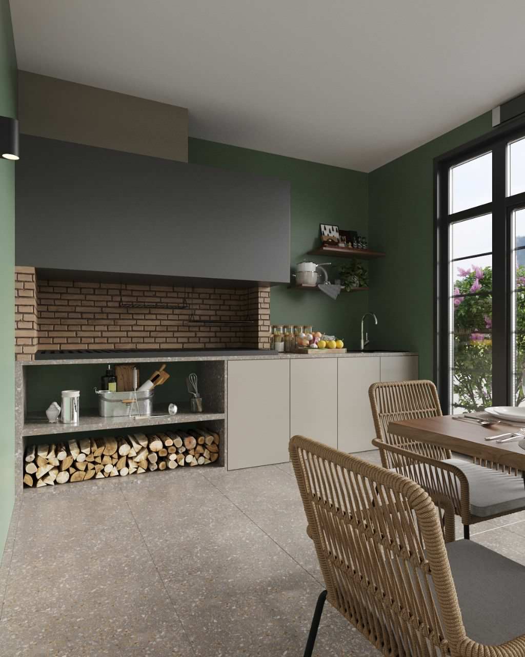 Беседка в современном стиле