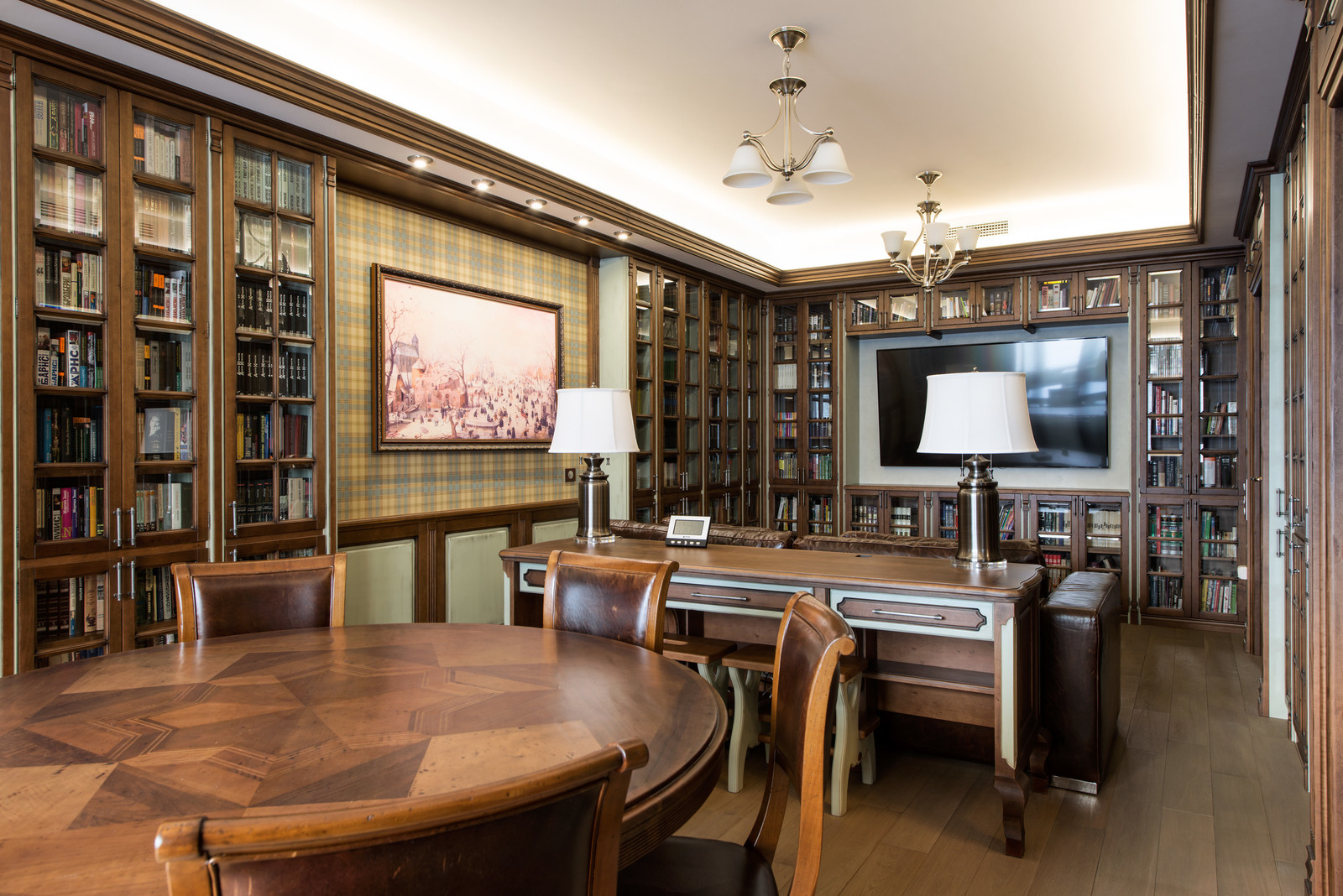 Гостиная-библиотека