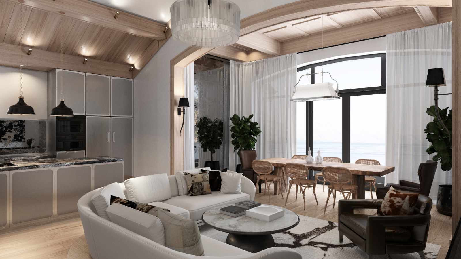 Обложка проекта: Интерьер курортного коттеджа