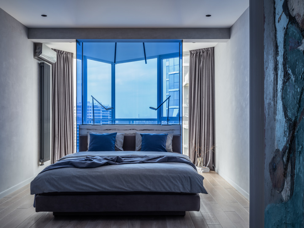 Фото реализованного проекта в современном стиле с яркими акцентами