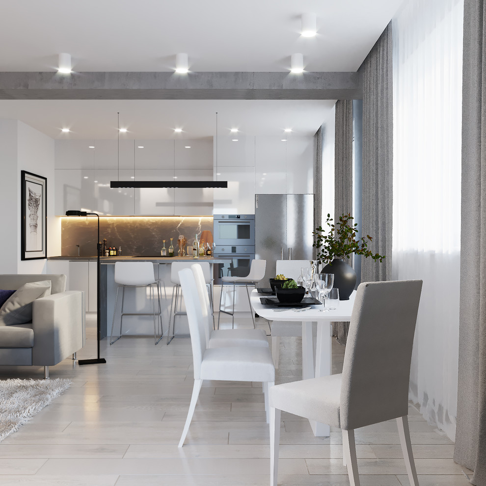 Дизайн трехкомнатной квартиры 100 кв.м.