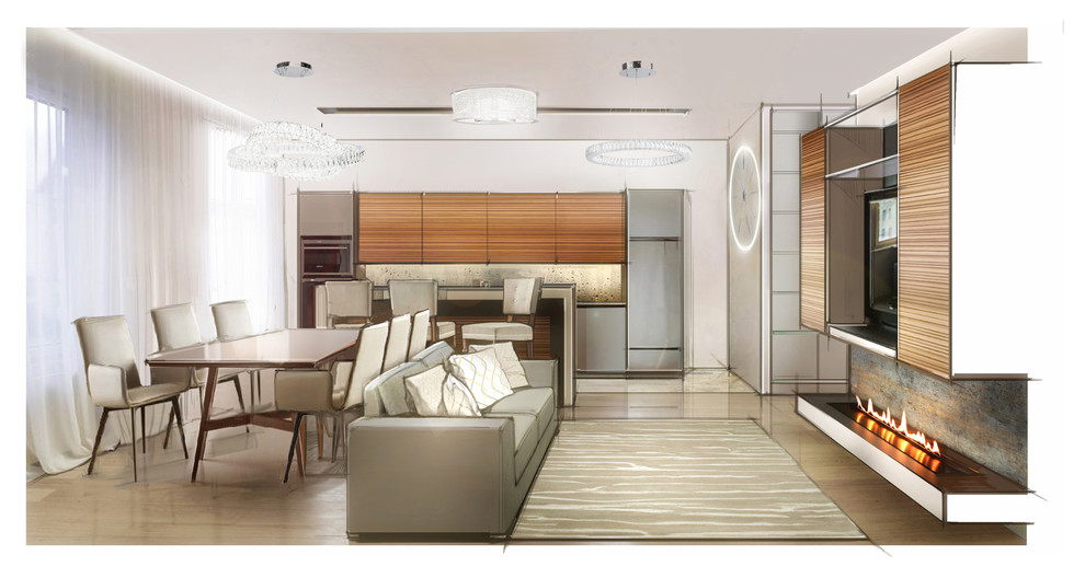 Обложка проекта: Минимализм. Квартира в Москве 1..м2