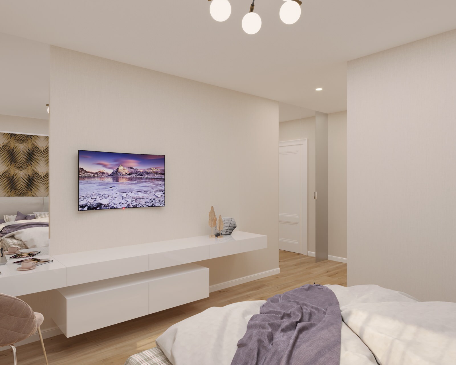 Дизайн проект двухкомнатной квартиры 67,3 кв.м.(старый фонд)