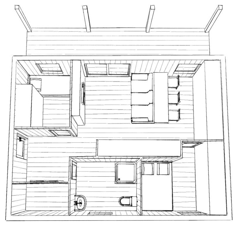 концепция модульного дома-бани