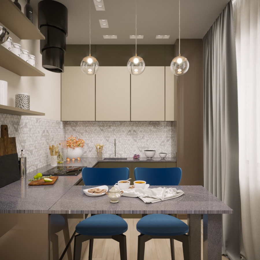 Интерьер на лесной