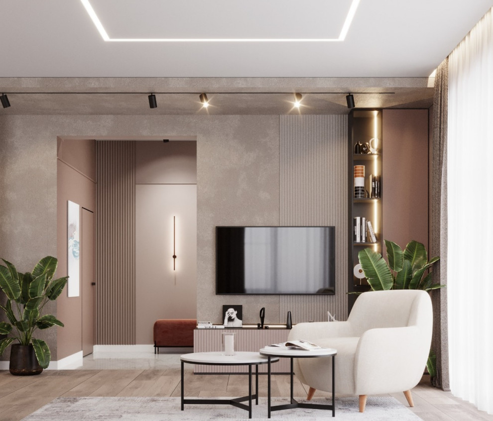 Дизайн кухни-гостиной