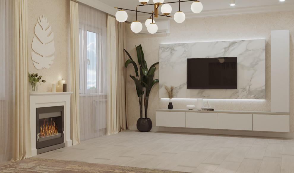 Воздушная гостиная, 20 м2