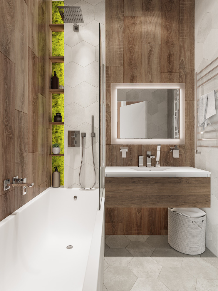 Обложка проекта: Квартира в современном стиле с элементами ЭКО в Санкт-Петербурге