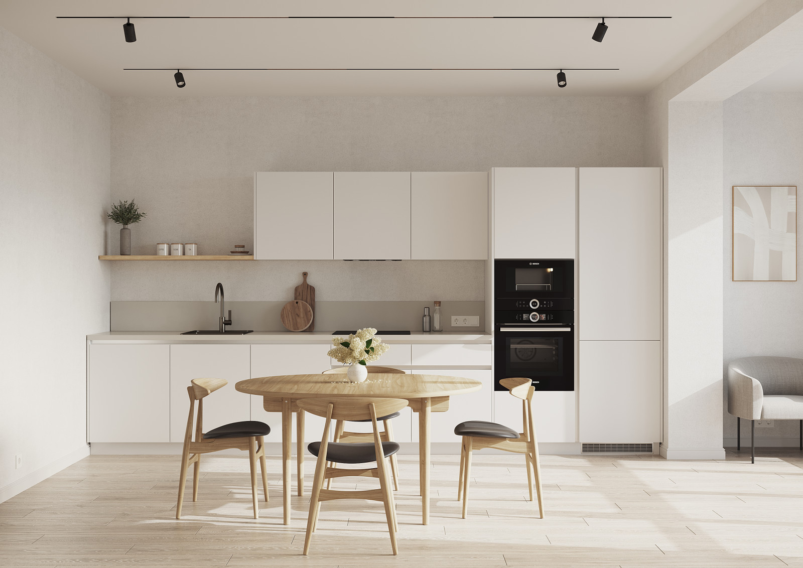 Визуализация современной кухни