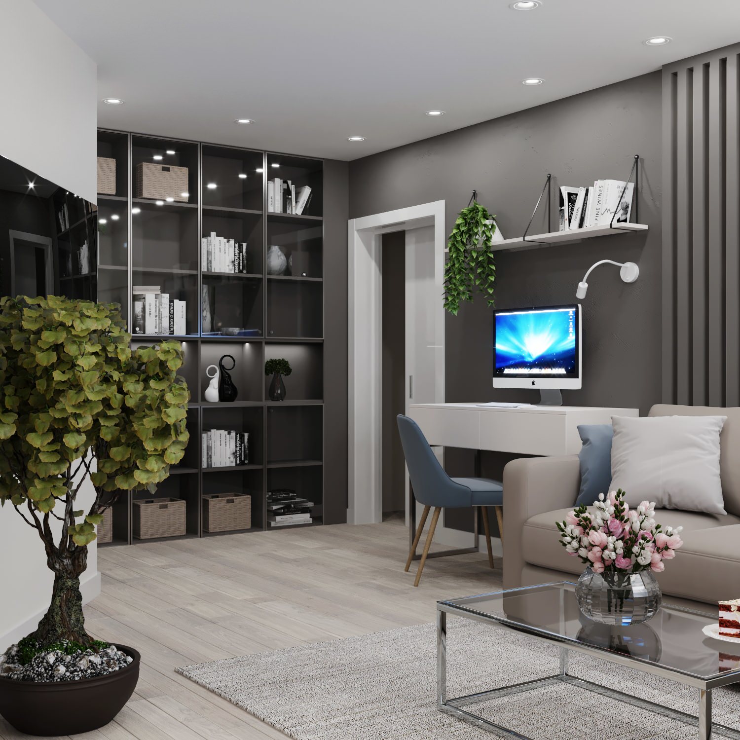 Дизайн проект Кухни-гостиной