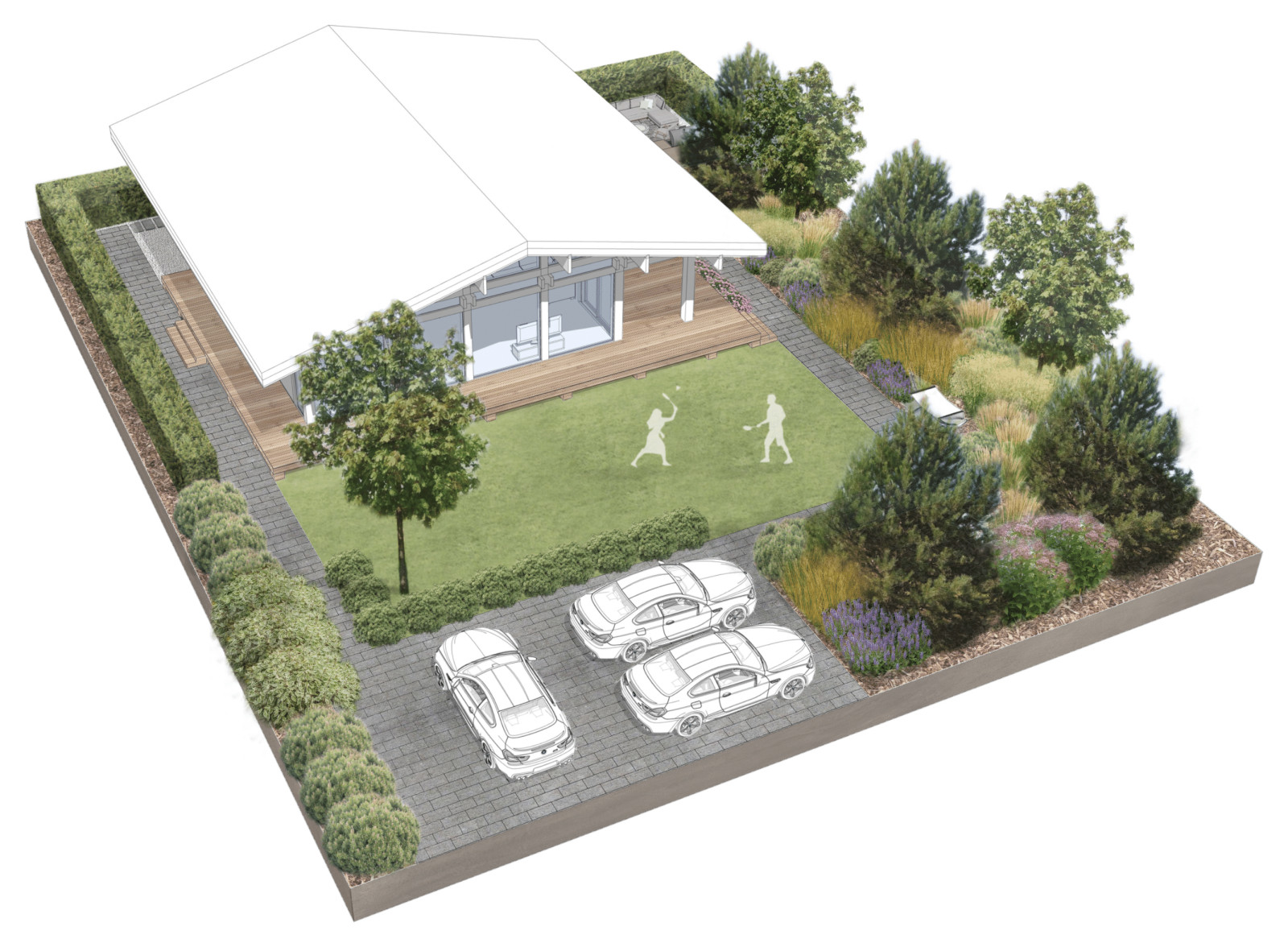 Аксонометрия Репино парк