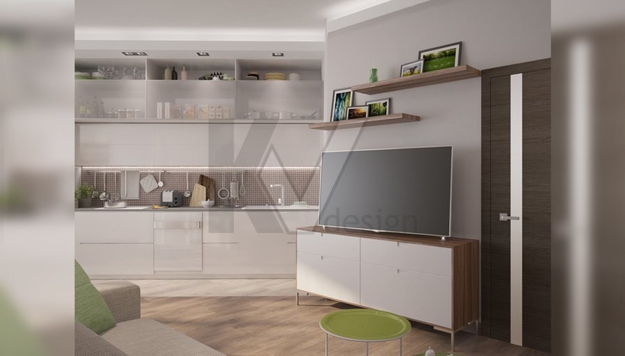 Дизайн трехкомнатной квартиры, Сколково Парк