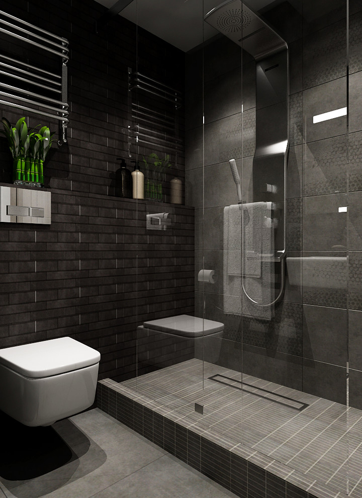 Проект "В оттенках серого", 35 кв.м