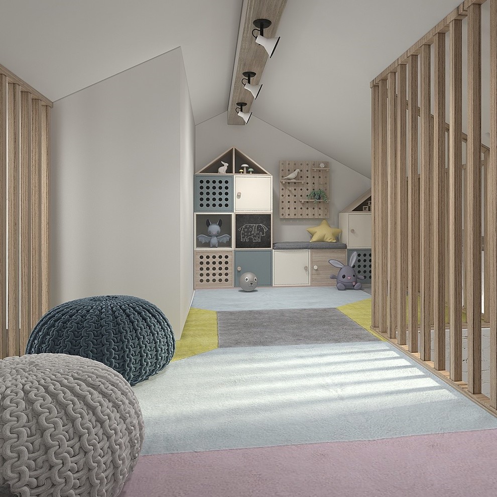 Мансарда в скандинавском стиле