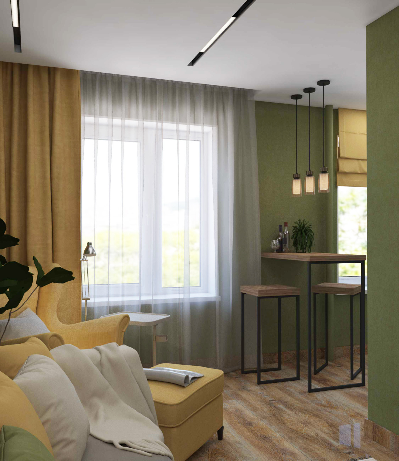 Дизайн квартиры-евродвушка