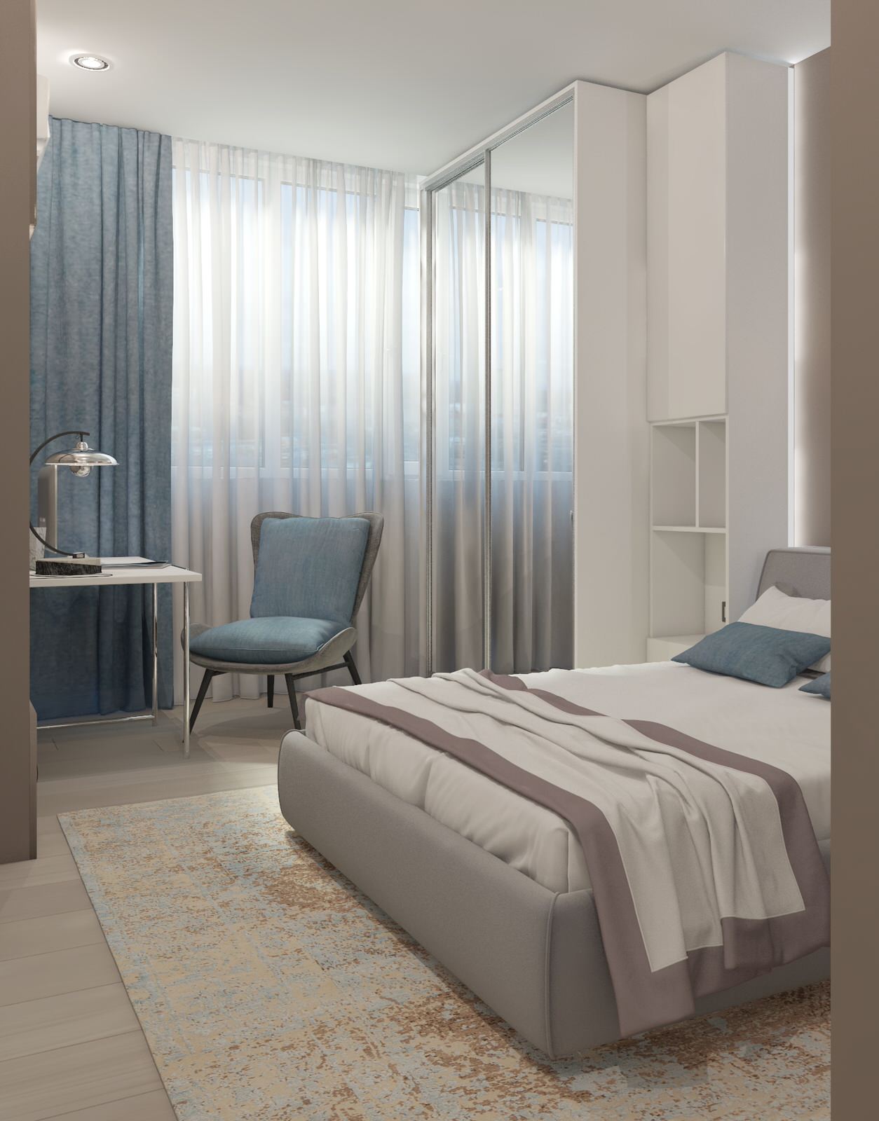 Современная квартира в ЖК 4 Сезона