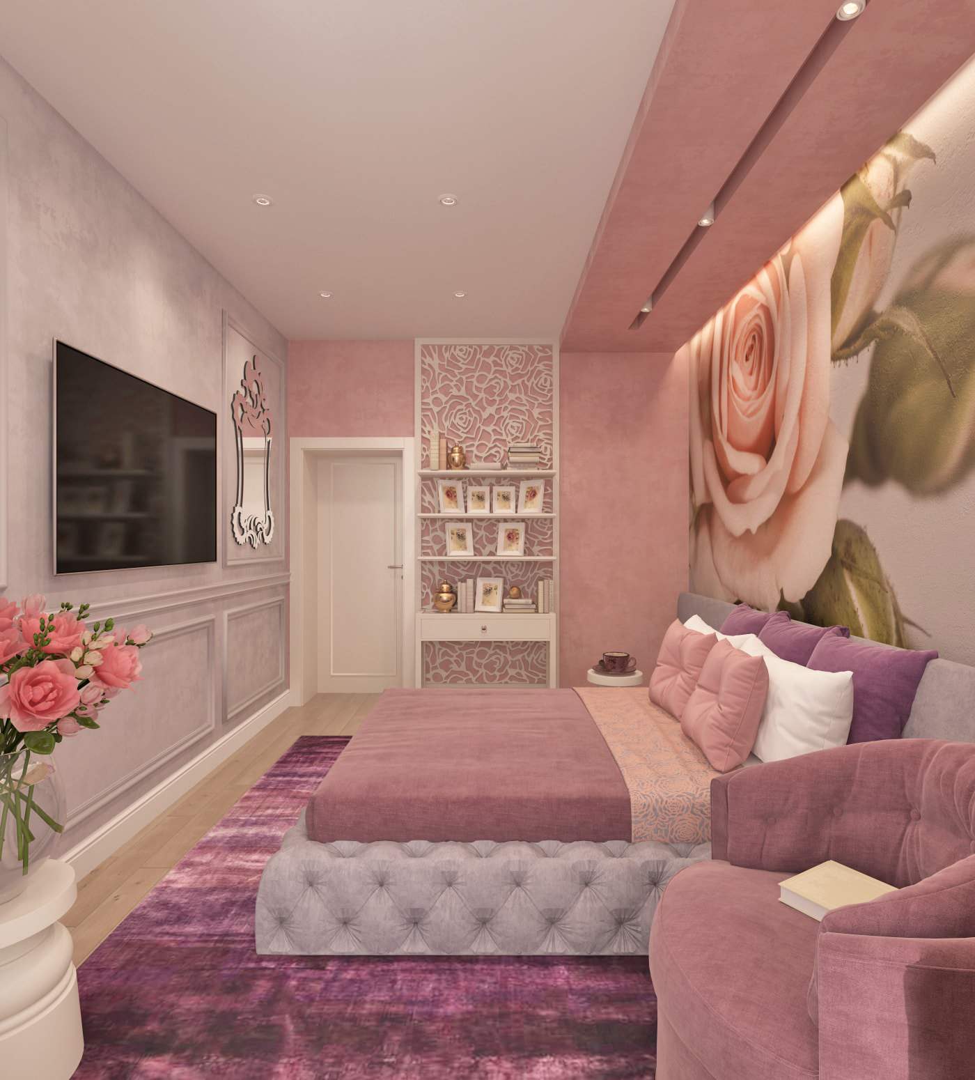 Эклектичный интерьер в ЖК Петровский, 100 кв. м. (г. Новосибирск)