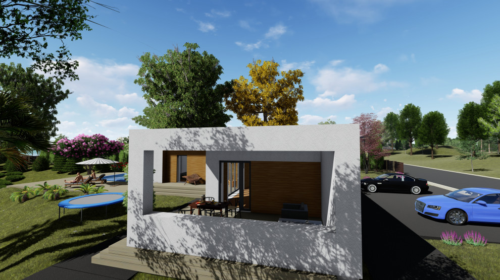 Дом на берегу моря с бассейном