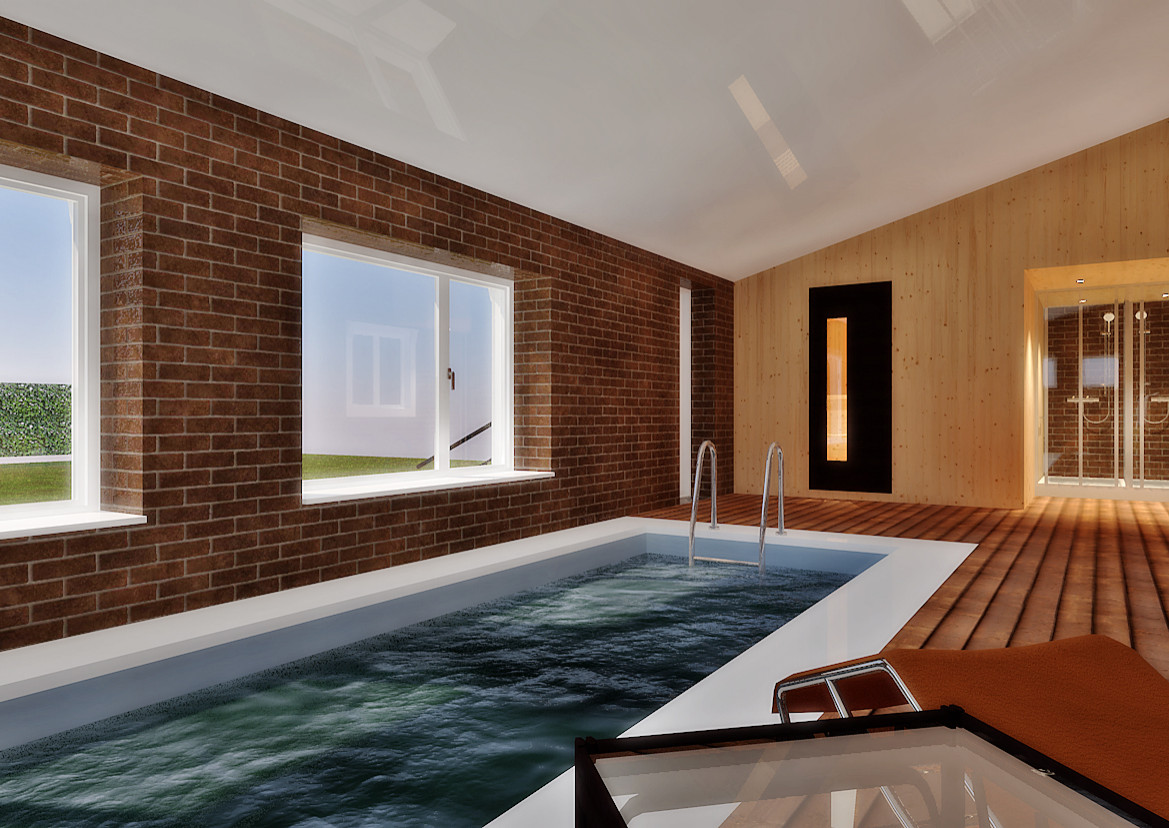 Классический особняк с сауной и бассейном