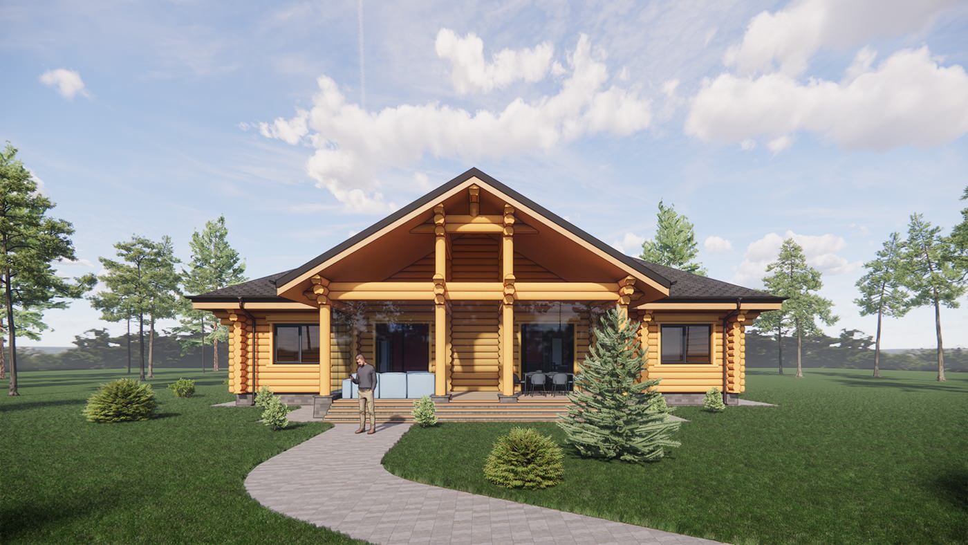 Дом из бревна п. Софрино г. Москва