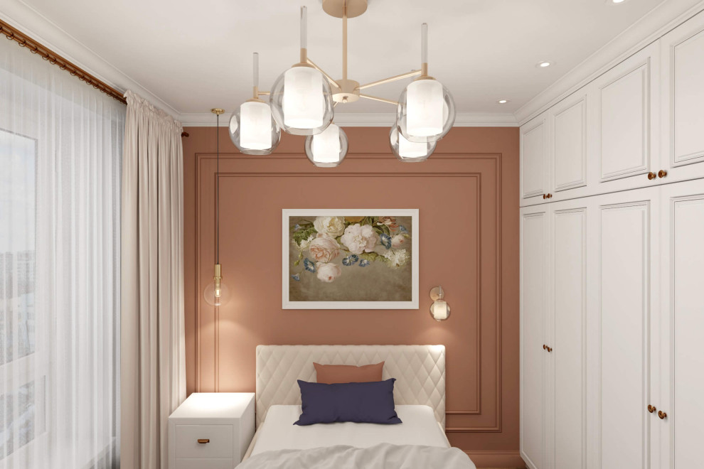 Однокомнатная квартира-студия 38м2 в неоклассике