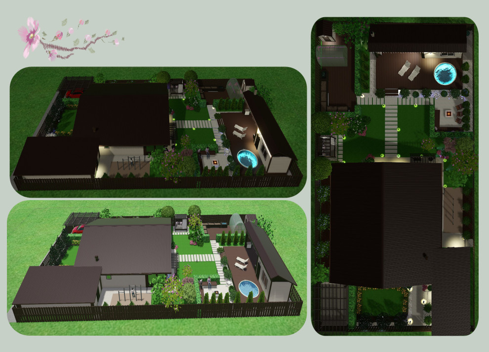 Проект участка 8 соток Новосибирск