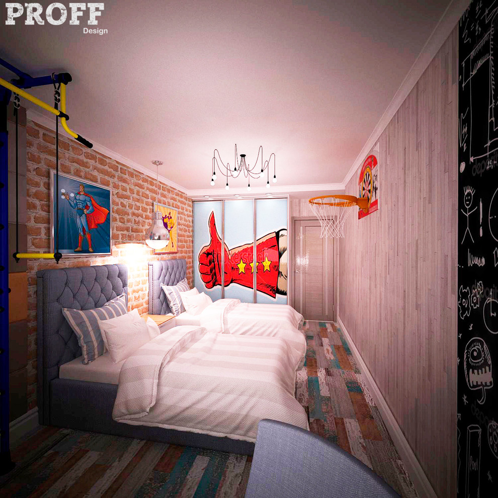 Обложка проекта: детская комната длядвух сорванцов