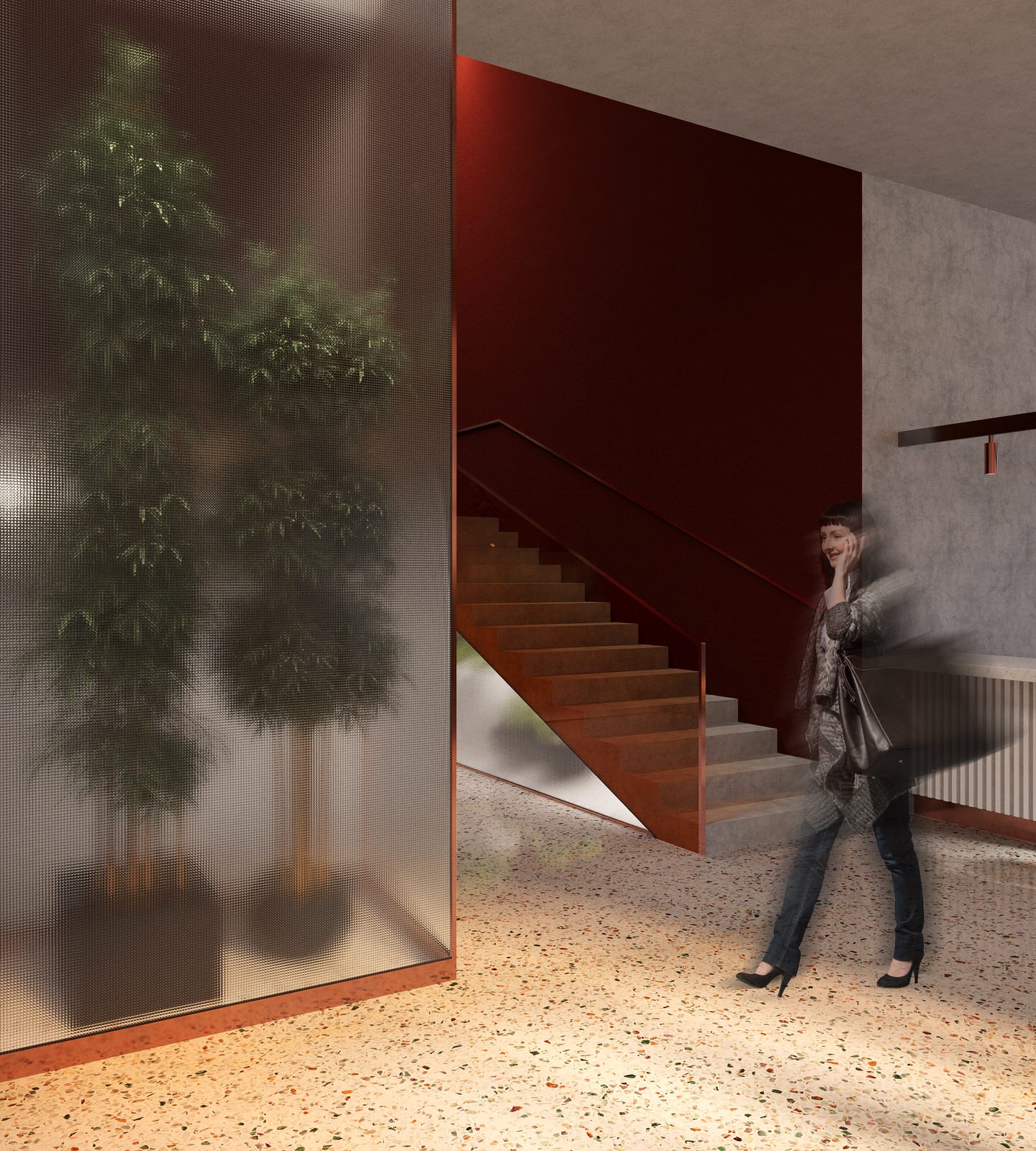 Interior visualisation of cafe and restaurant Villa Forli