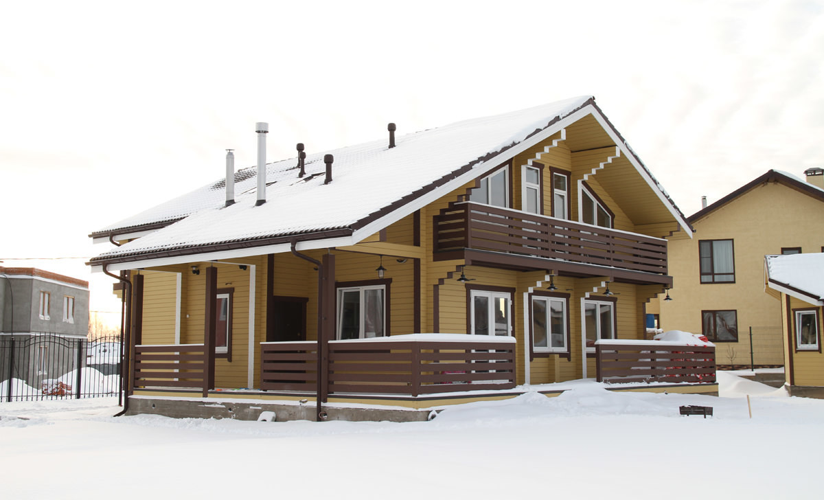 Деревянный дом из клееного бруса 300 кв.м. (СП-300)