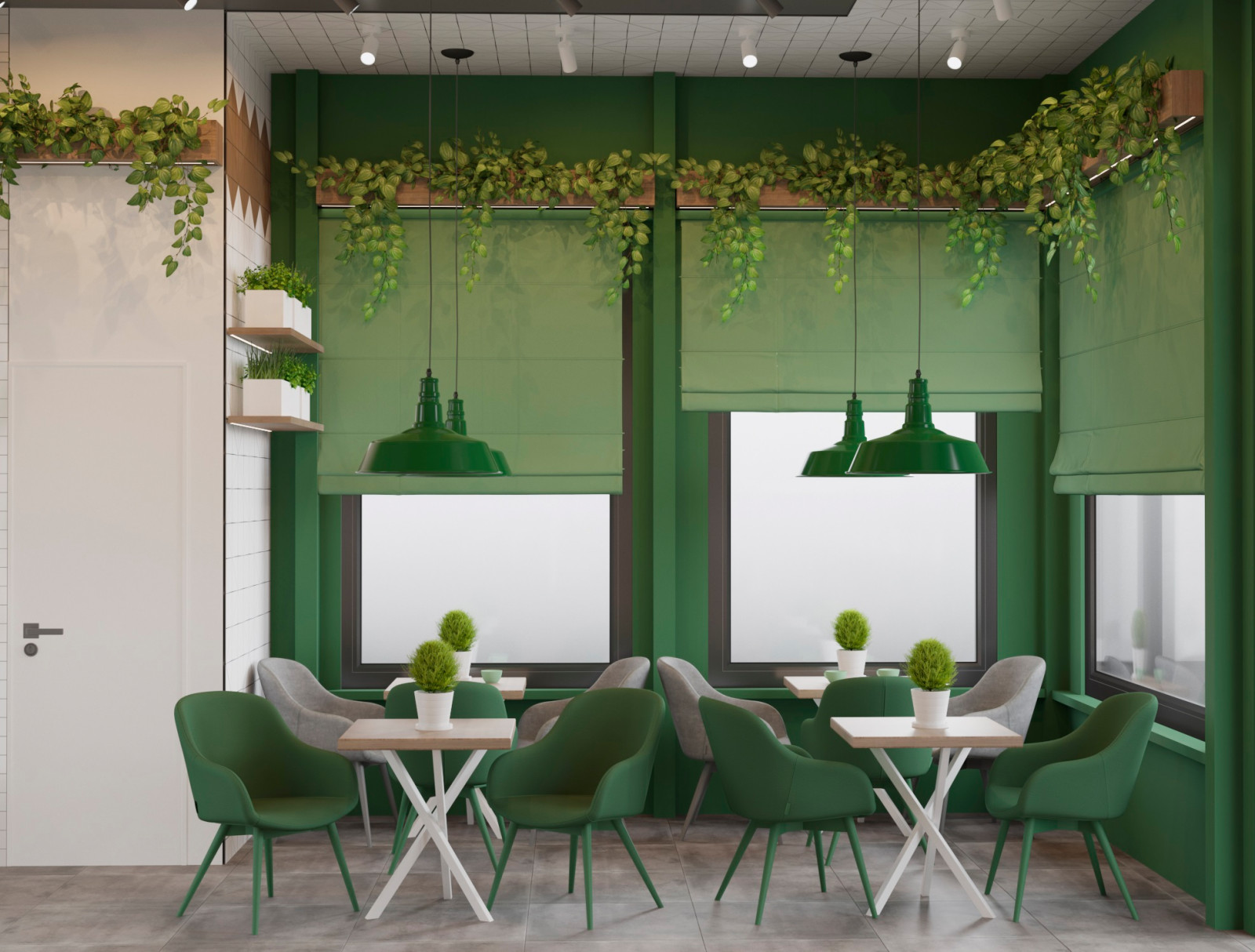 "Green Green". Сеть кофеен город Красноярск, 2020год.