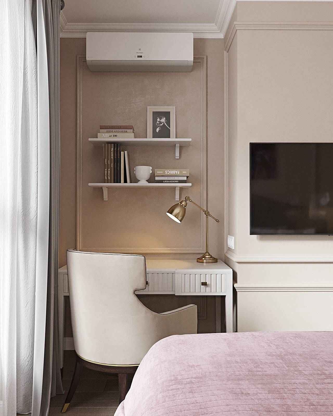 Современный интерьер с классическими элементами