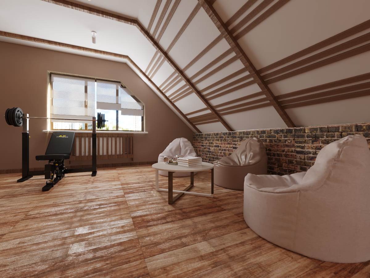 Загородный дом в современном лофте