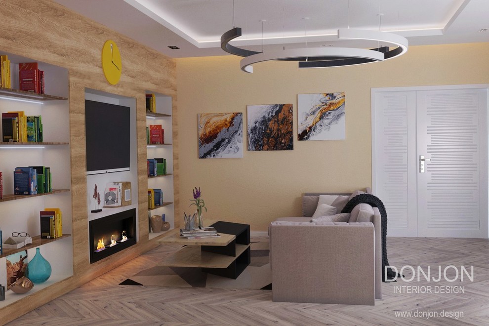 коттедж 1 этаж - гостиная