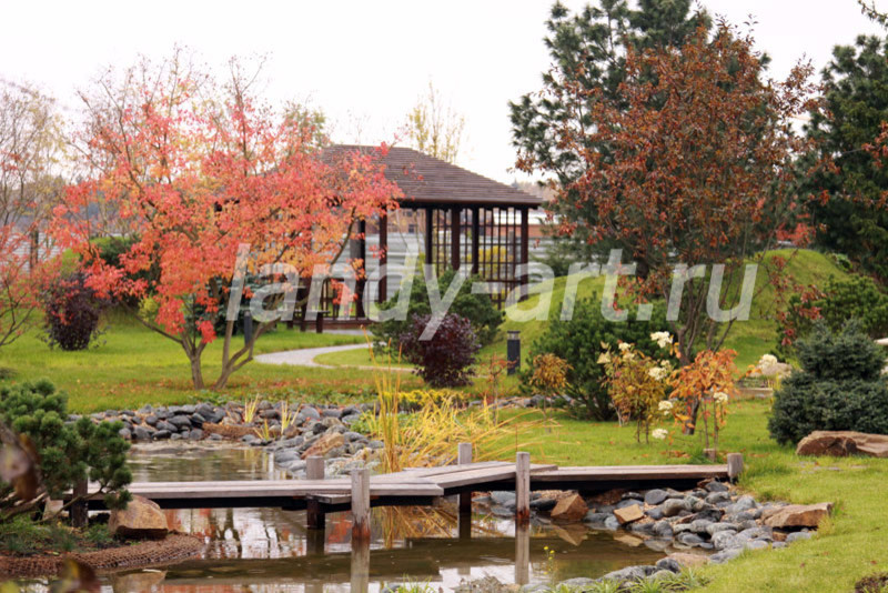 Японский сад для нашего заказчика.