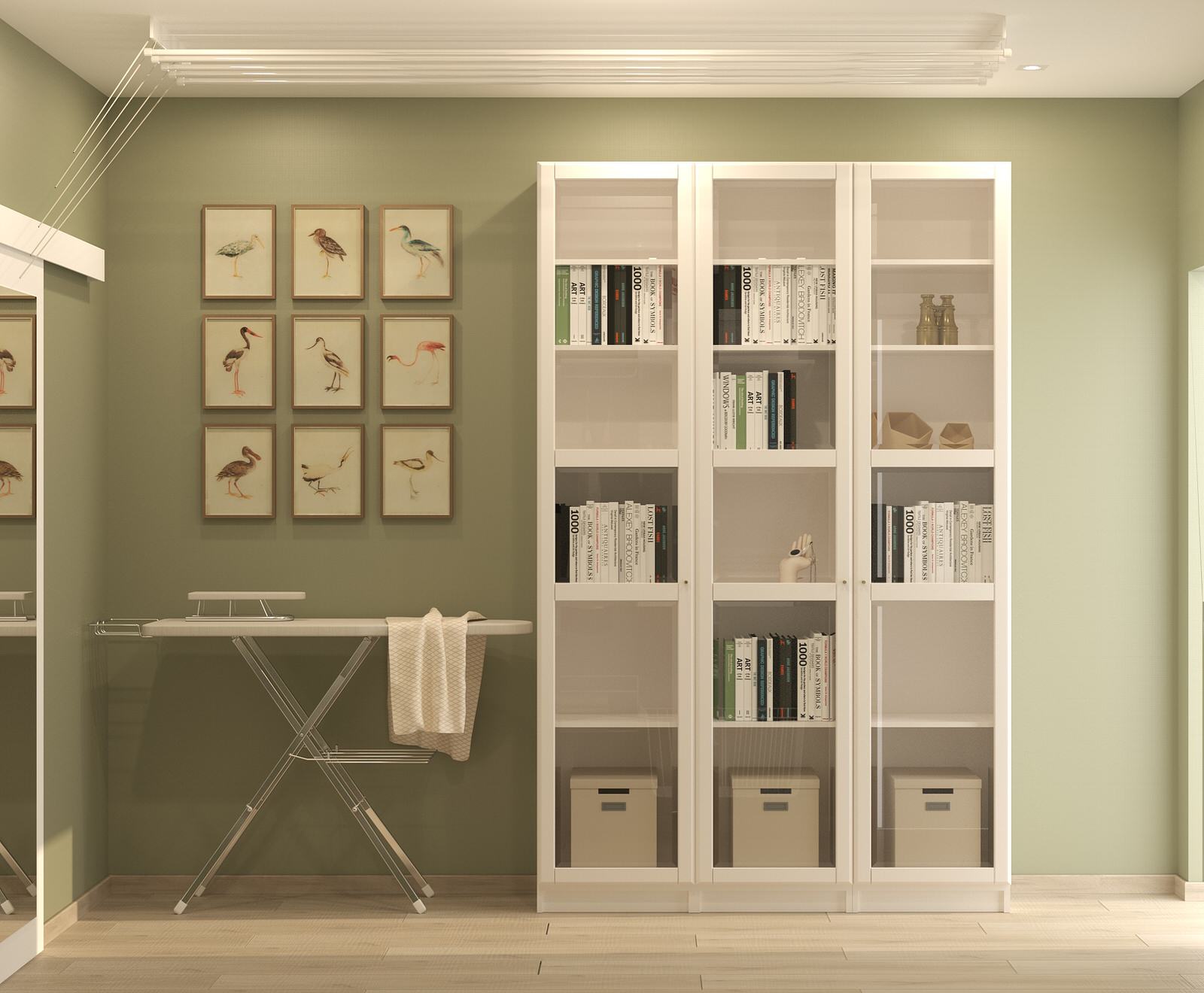 Экостиль с подвесным креслом