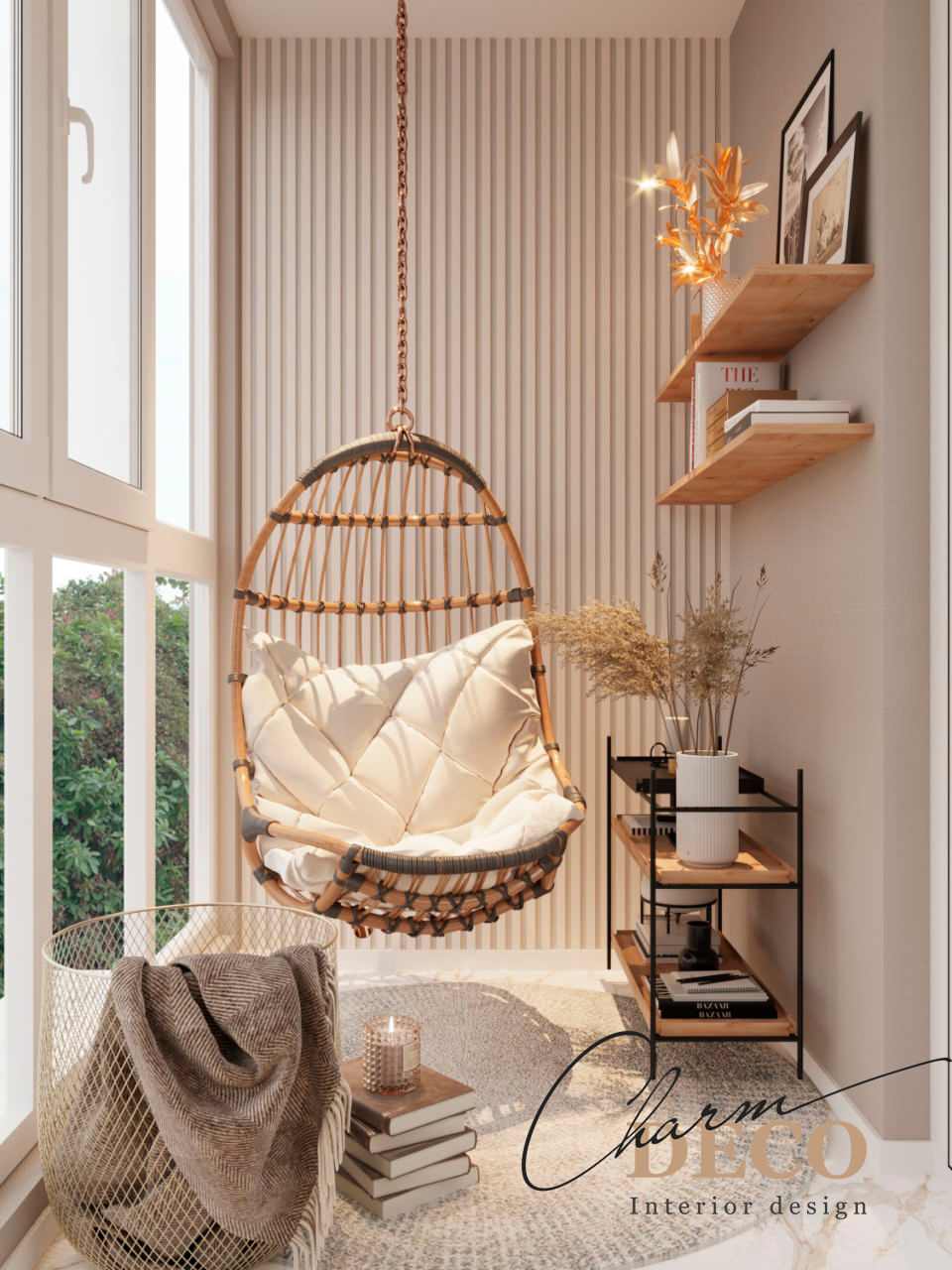 Балкон с современном стиле