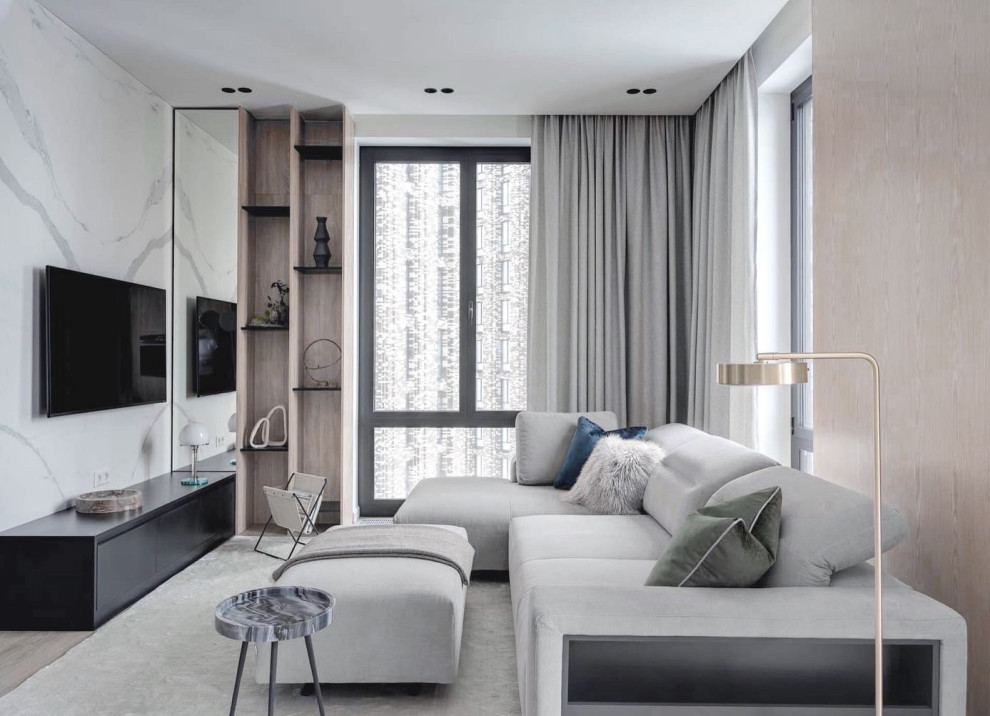 Houzz тур: Квартира с прозрачным кабинетом