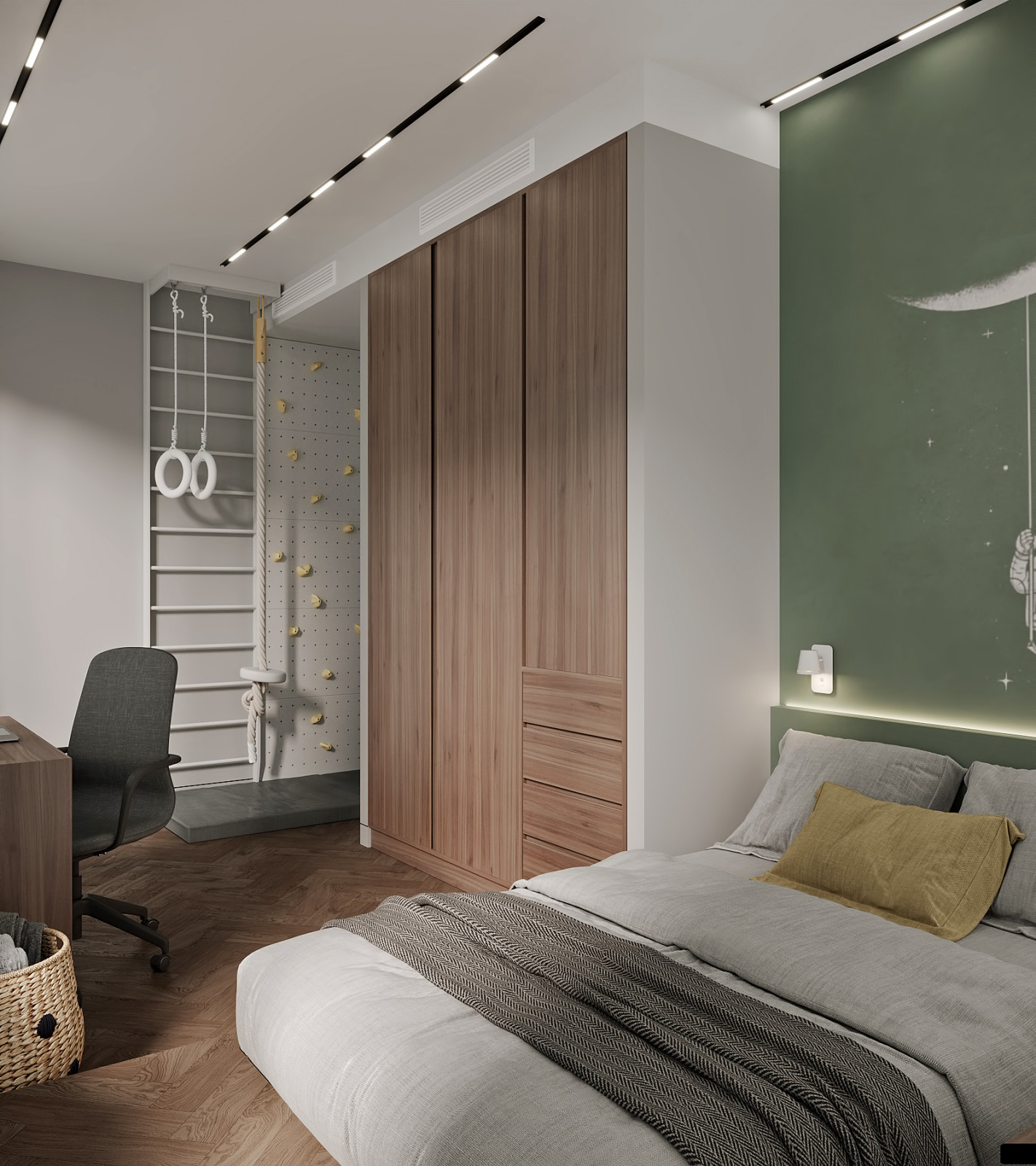 ЖК "Огни". Квартира для большой семьи. Детская сына.