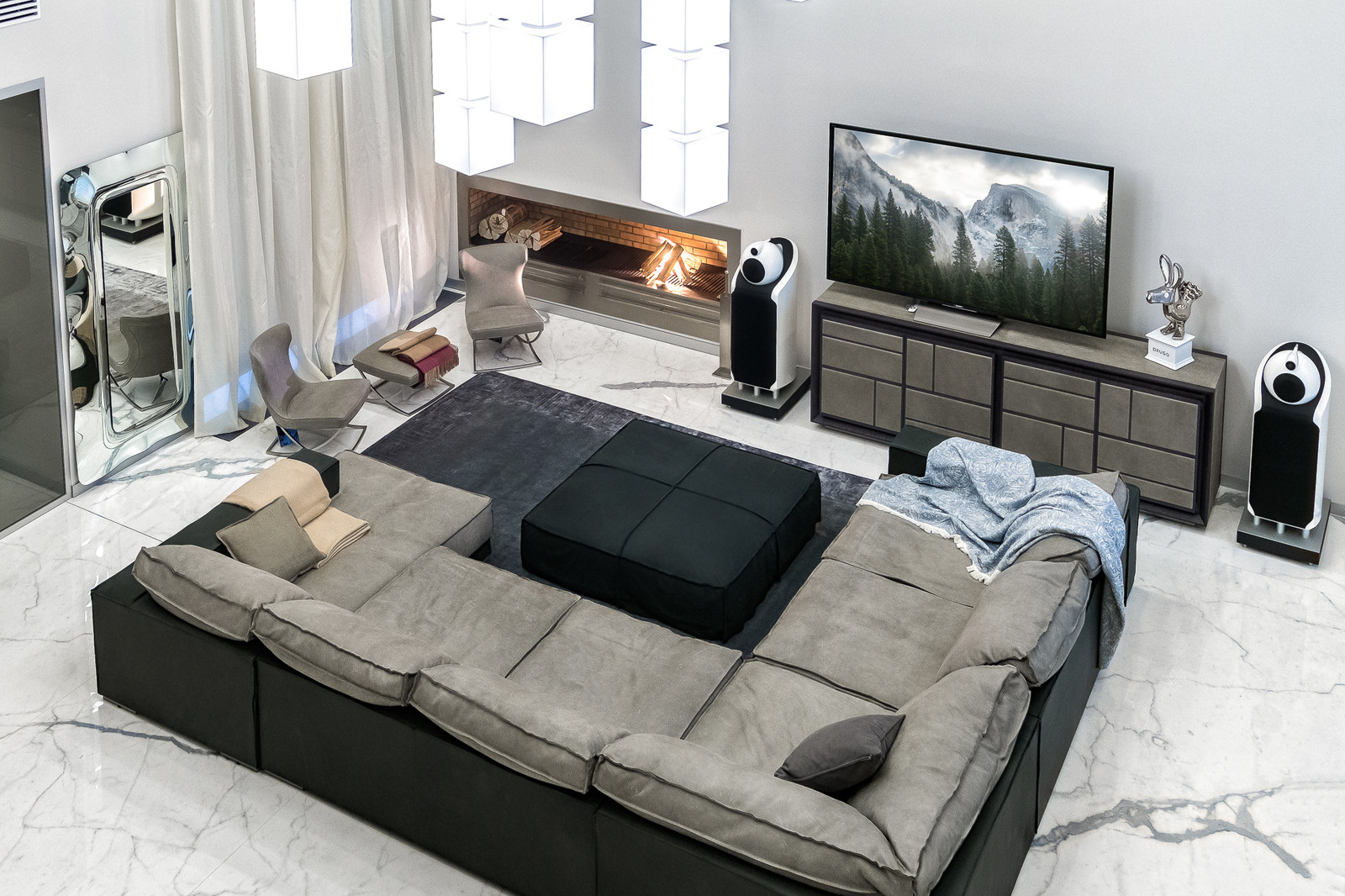 Обложка проекта: Просторный загородный дом в современном стиле